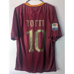Roma Totti 2016/17 Derby Edition Jersey XL Serie A Patched